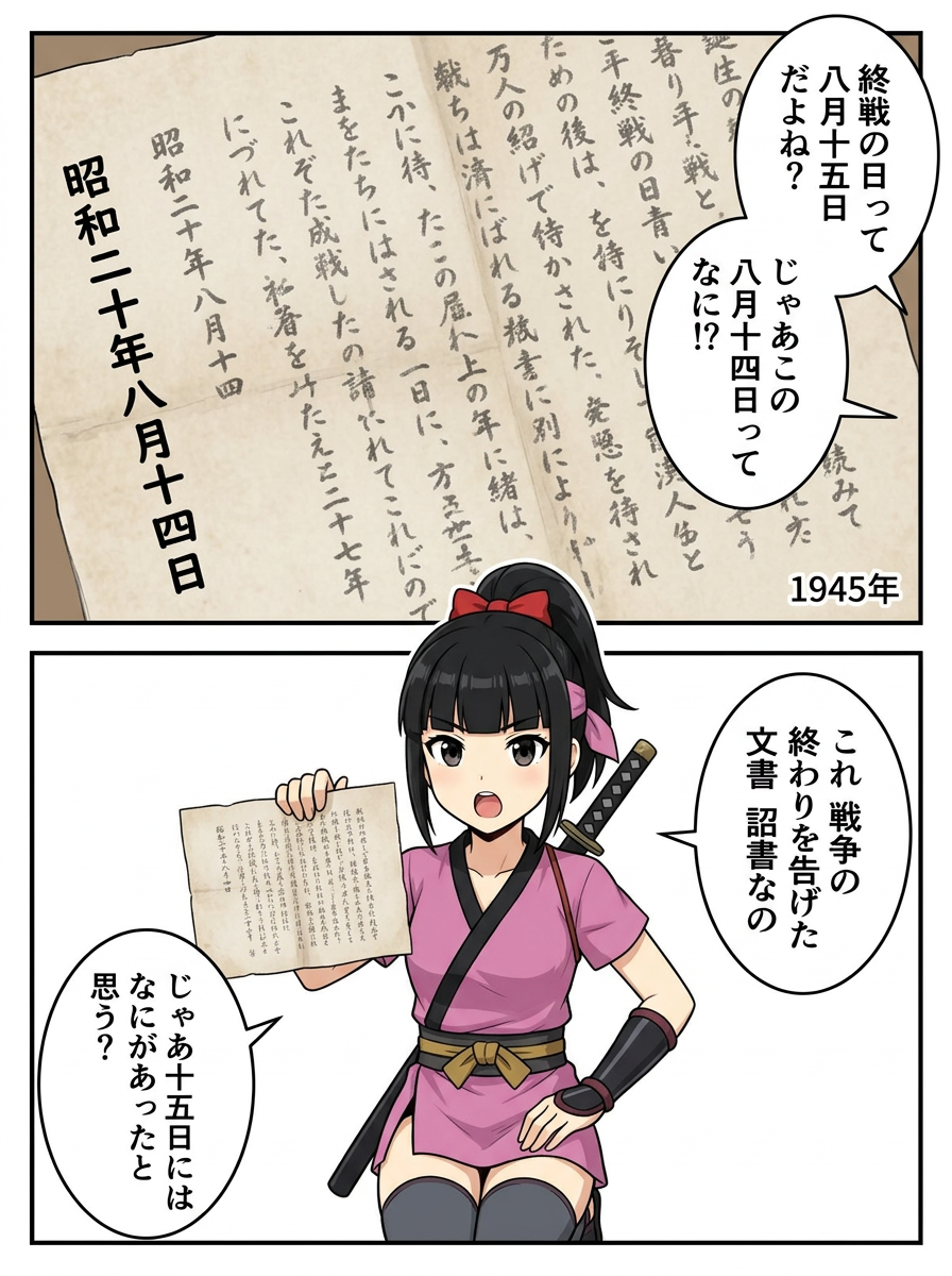 終戦記念日は、なぜ8月15日なのかの冒頭ページ
